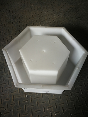 欧式梅花六角实心六棱块模具砼人行道地面广场砖水泥预制块盒