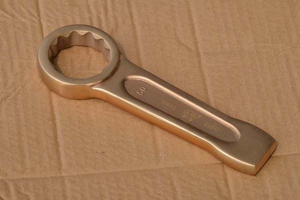 防爆敲击梅花 模锻工艺敲击扳手铜合金单头梅花重型敲击梅花扳手