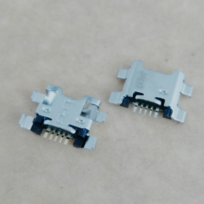 MICRO USB 5P沉板贴片母座 四脚插板 反向大电流