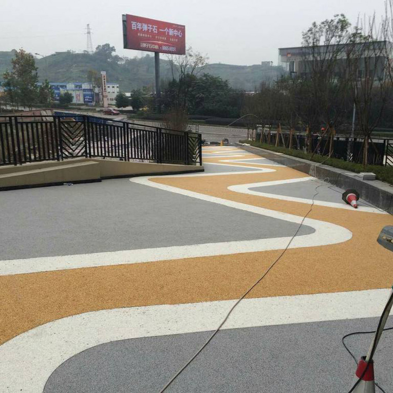 惠州公园彩色透水混凝土地面 小区透水路面 透水地面施工