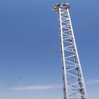 铁塔厂家Q235照明灯塔 固定式投光灯塔 定制安装