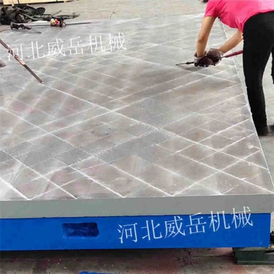 上海大型铸铁平台 常规t型槽 铸铁平台 参数可调