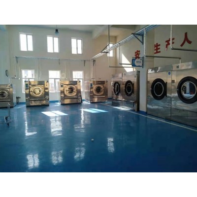 淄博出售二手50公斤水洗机二手海狮洗脱机4辊二手烫平机