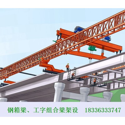 福建福州工字组合梁架设厂家 钢桥施工跨度大工期短