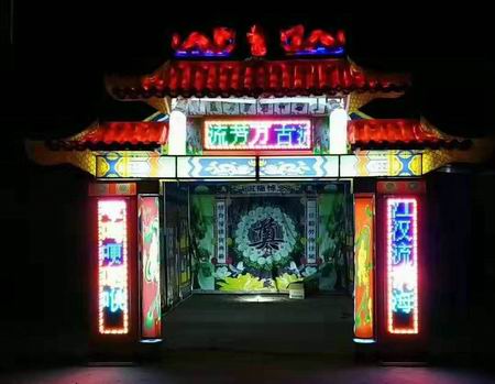 钢管灵棚在农村白事用品市场大