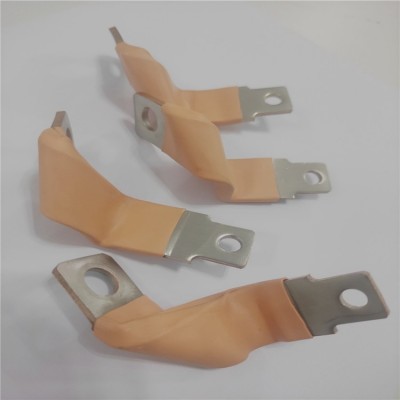 五金焊接加工铜排 非标导电连接件 铜箔软连接厂家