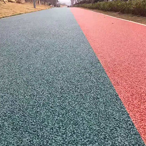 彩色艺术地坪防滑路面涂料彩色沥青防滑路面