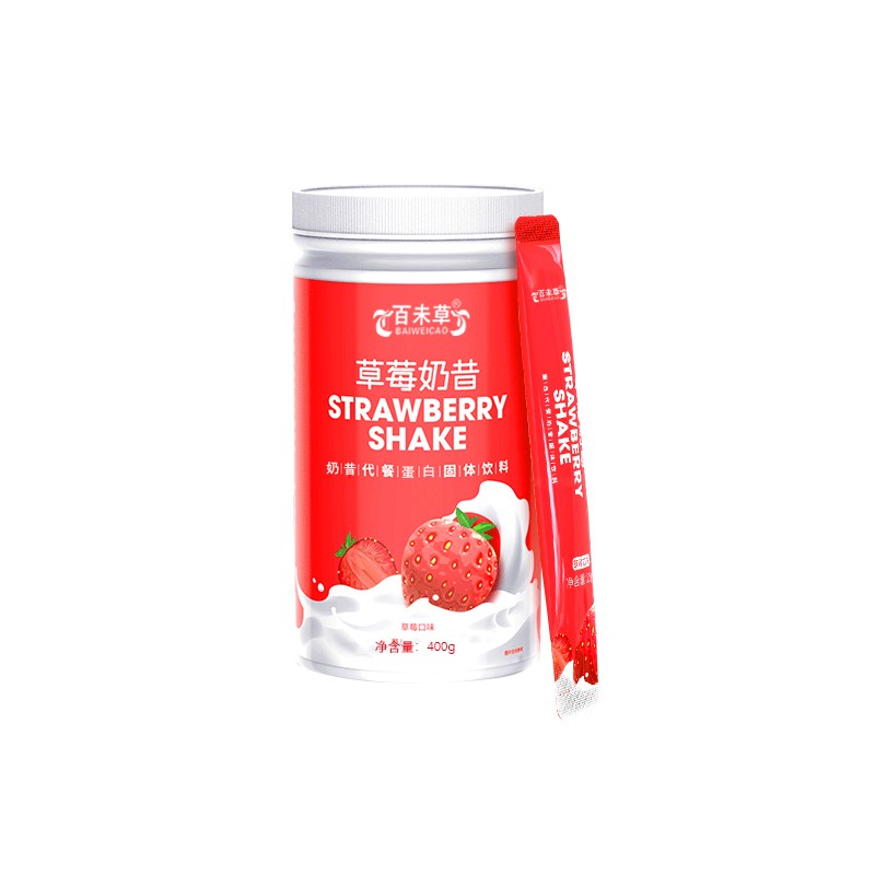 草莓奶昔蛋白固体饮料OEM贴牌代工山东丽之康