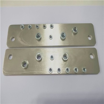 直角铜排压铆加工 激光切割导电铜排 镀锡铜排