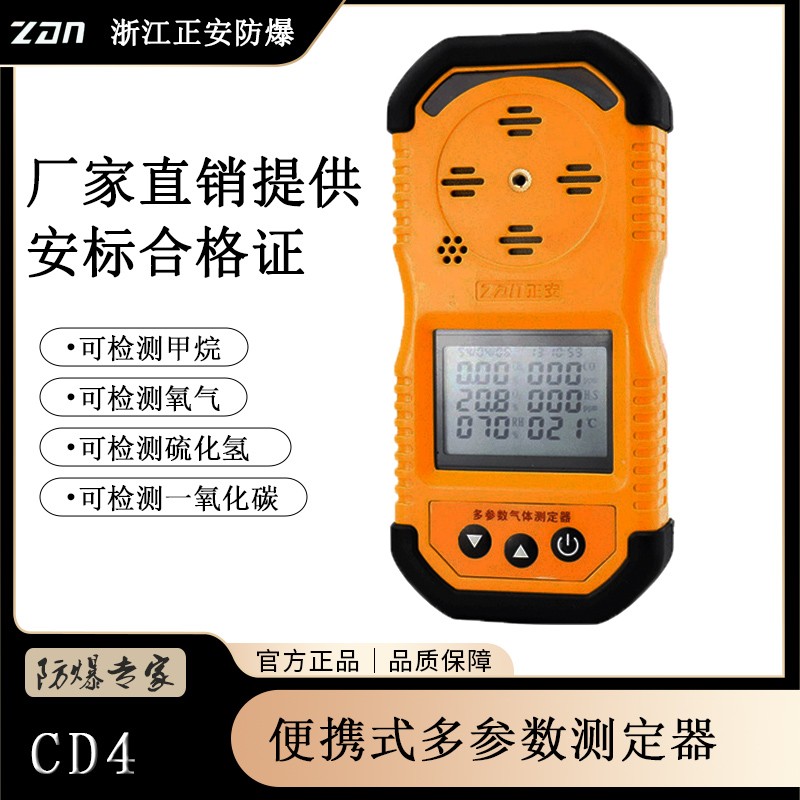 可燃气体检测报警仪CD4便携式多参数测定器浙江正安厂家直销