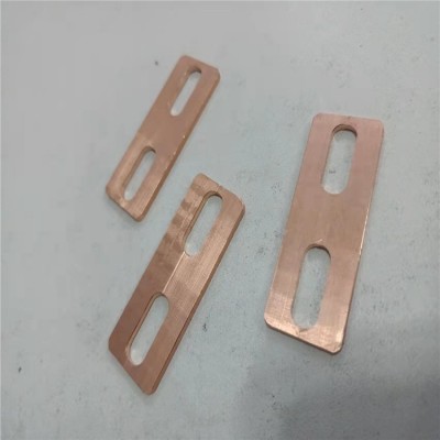 铜排加工 紫铜连接片 电池电极连接片 异形铜排定制