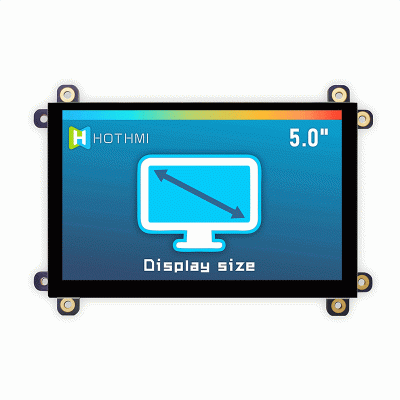 5寸HDMI/VGA接口USB触摸屏TFT模组