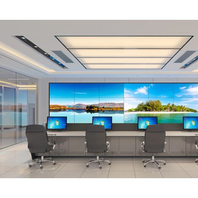 长沙三维机房效果图制作|拼接屏|大屏会议室效果图设计