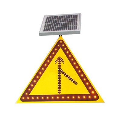 常德太阳能合流标志牌 太阳能发光标志 led交通标志生产厂家