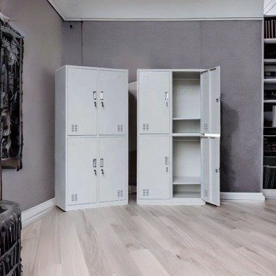 四门带层板铁皮更衣柜 衣柜的内部都配置有活动层板 储存量更大