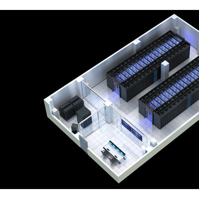 深圳IDC数据机房效果图制作|3D户型俯视图设计